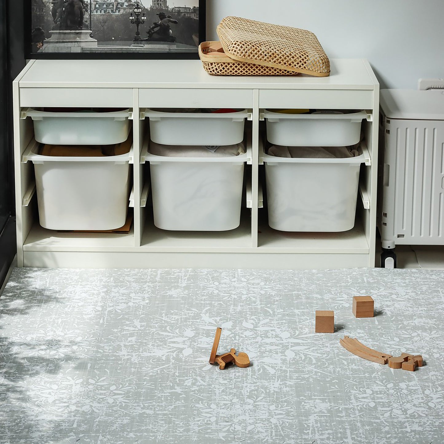 Jasmin Vert Sauge - Tapis de Jeu Puzzle en Mousse