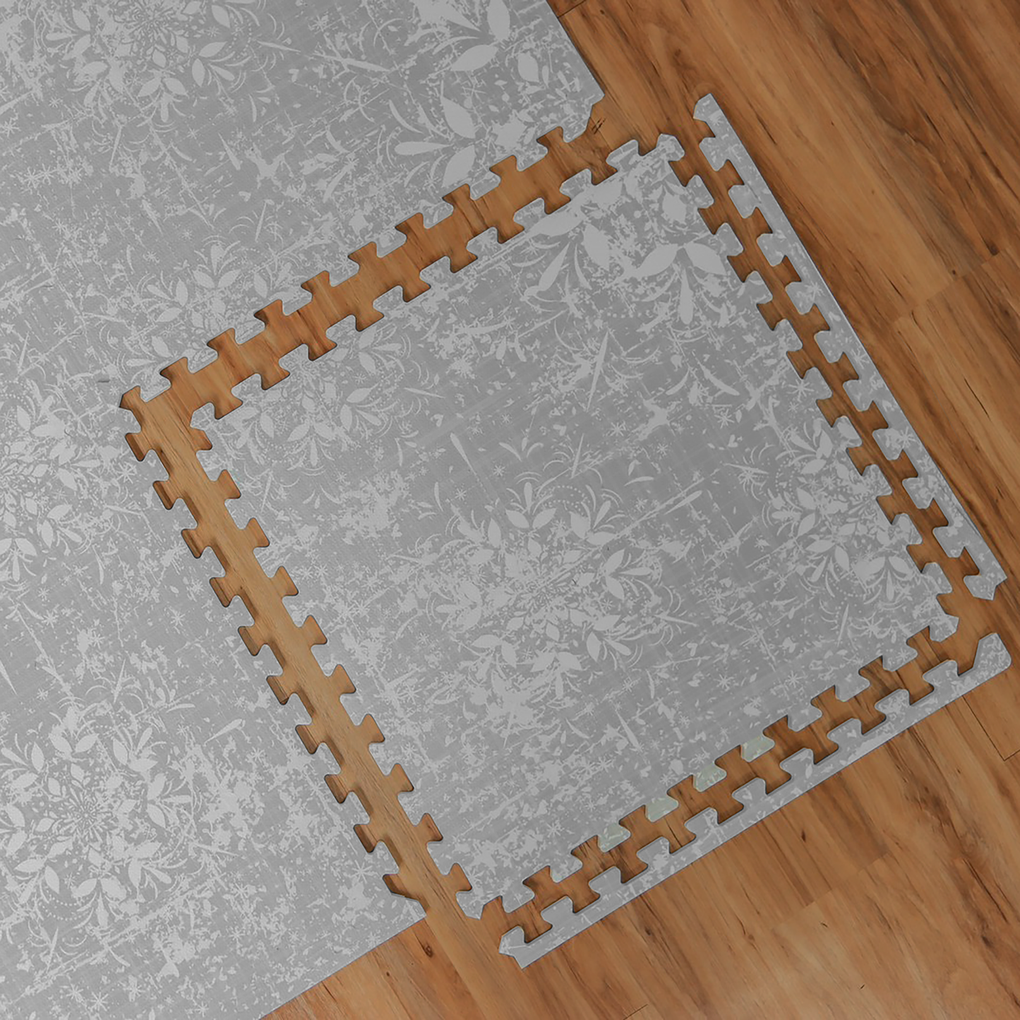 Jasmin Gris - Tapis de Jeu Puzzle en Mousse